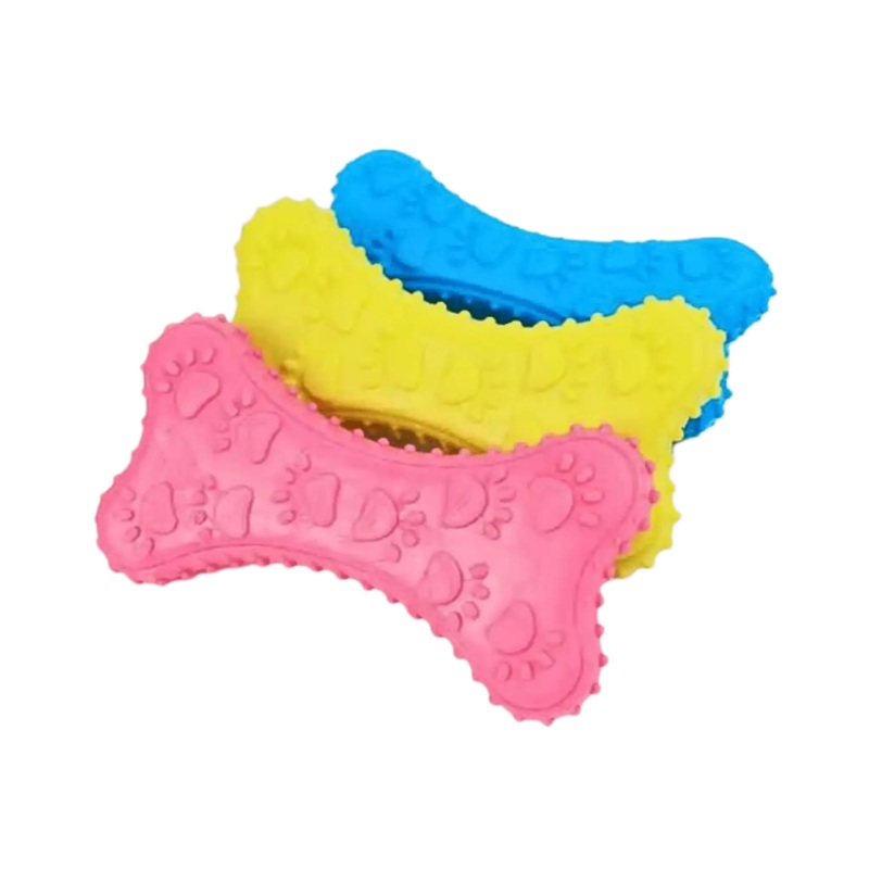 CANINE CREW RUBBER CHEW BONE TOY