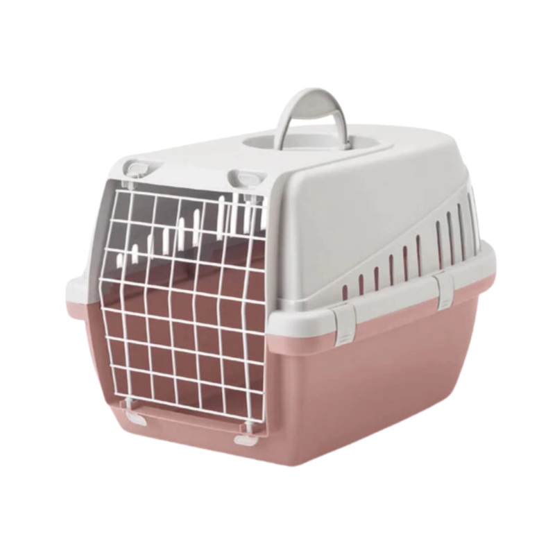 TROTTER 1 PET CARRIER LIGHT GRAY ASH ROSE (S)