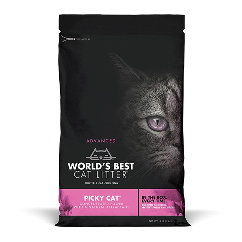World’s Best Cat Litter Advanced Multiple Cat Clumping Formula Picky Cat 12lb