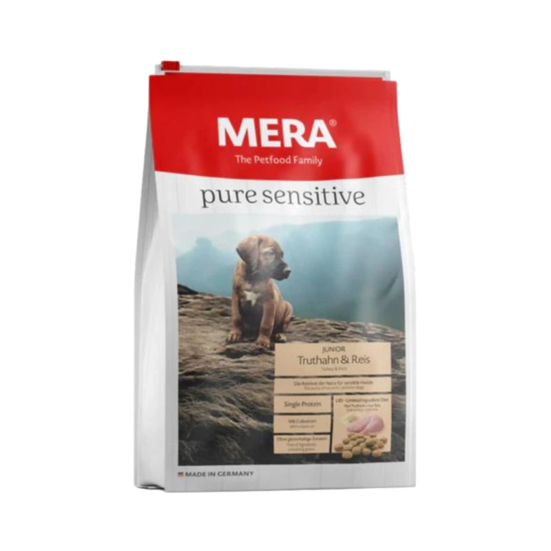 MERA PET JUNIOR TURKEY & RICE DRY FOOD