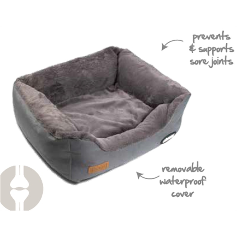 Oxford Orthopedic Bed Grey Small 62x44x22cm