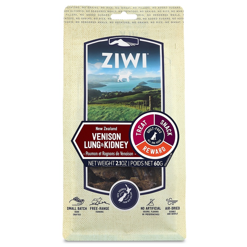 Ziwi Peak Dog Air-Dried Venison Lung & Kidney 60g
