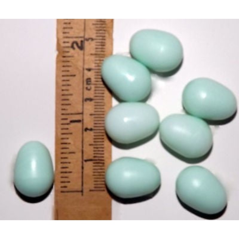 SMALL PLASTIC EGG (GREEN)|1.3  x1.6cm