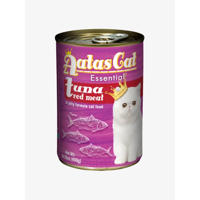 Aatas Cat Essential Grain-Free Cat Wet Canned Food Tuna Red Meat in Jelly 400g