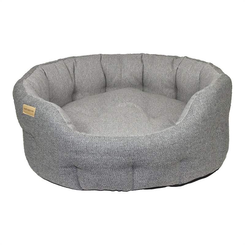 Traditional Tweed Bed Steel Grey MEDIUM