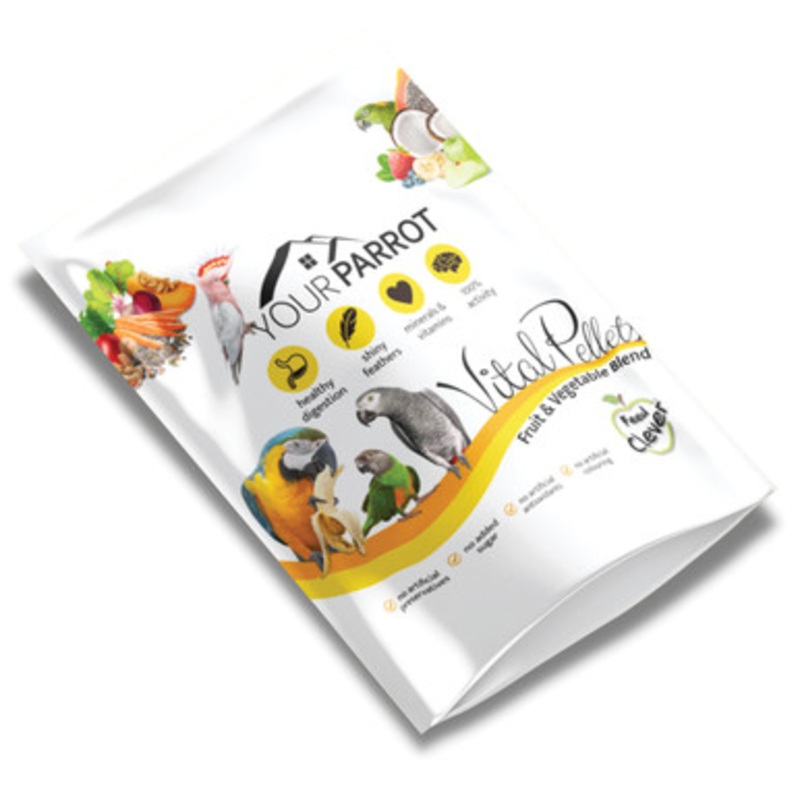 Your Parrot Vital Pellets Fruit and Vegetable Blend Complete Parrot Food 900g