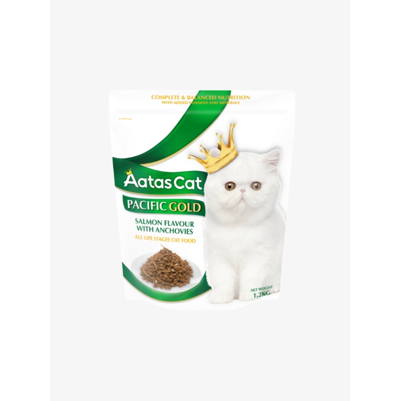 Aatas Cat Gold Pacific Gold Salmon w Anchovies Cat Dry Food 1.2kg