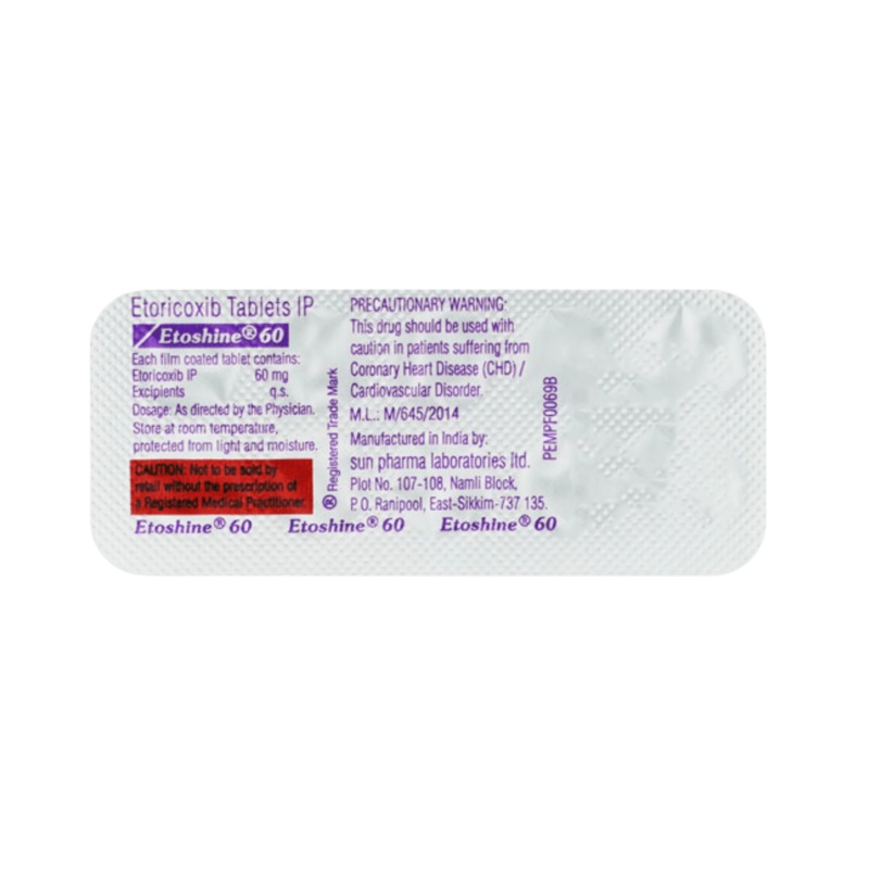 ETOSHINE 60MG TABLET