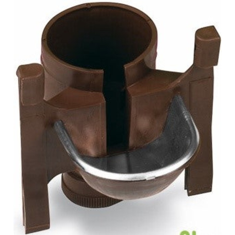 METAL & PLASTIC DRINKER HOLDER WITH PLUG