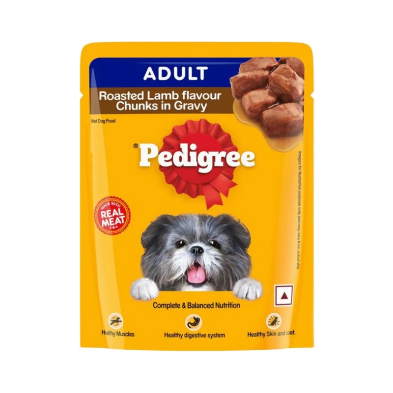 PEDIGREE ADULT ROASTED LAMB & CHIC GRAVY