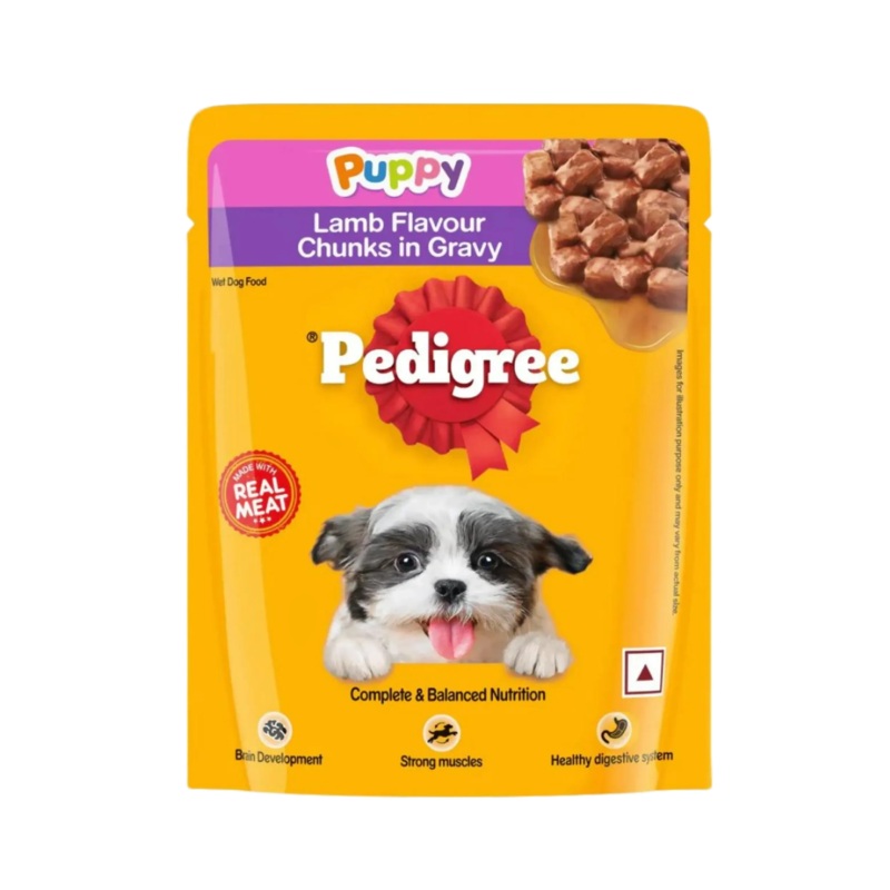 PEDIGREE PUPPY LAMB CHUNKS GRAVY