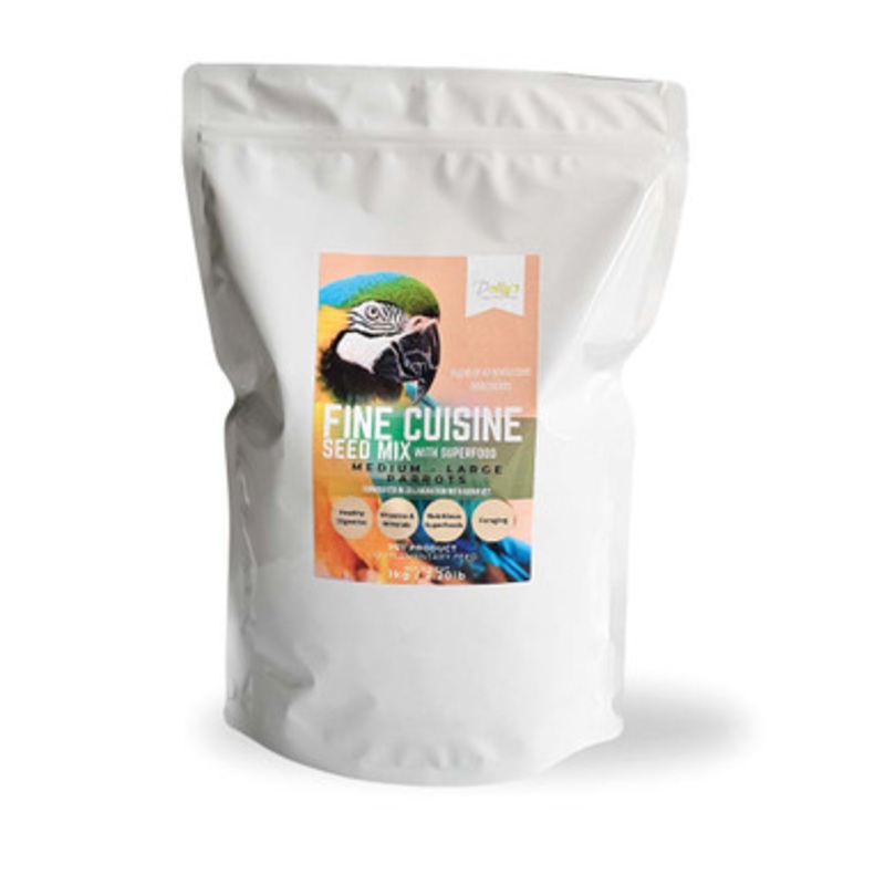 Polly’s Natural Fine Cuisine Superfood Mix Med/Large Parrot Food 1kg