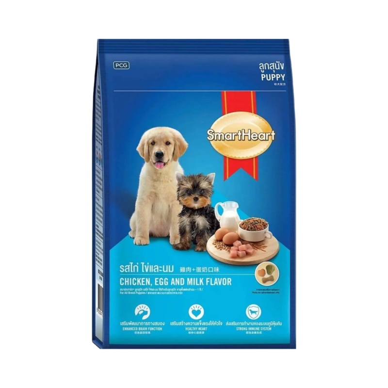 SMART HEART PUPPY CHIC/EGG & MILK DRY FOOD (M)