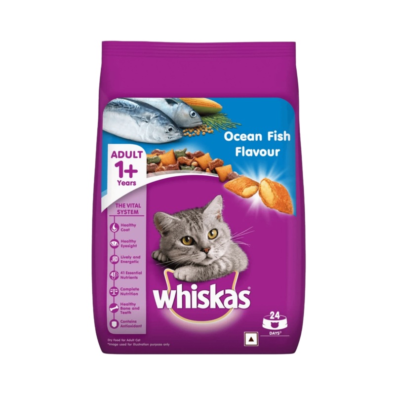 WHISKAS ADULT OCEAN FISH DRY FOOD (S)