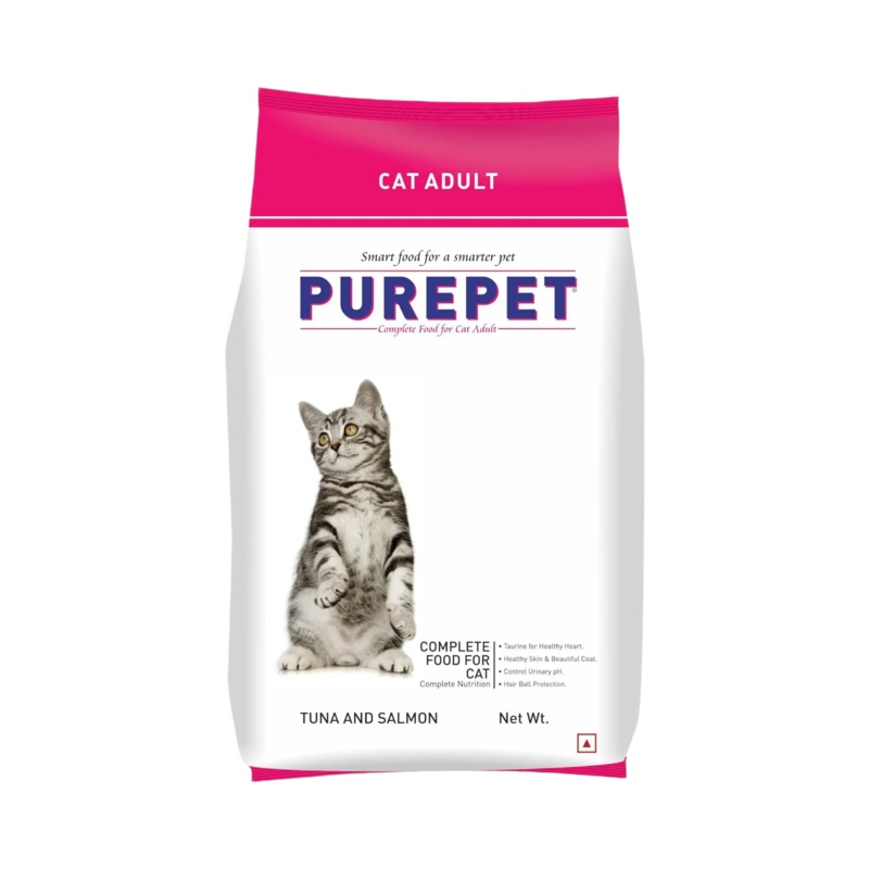 PUREPET CAT TUNA & SALMON DRY FOOD (M)