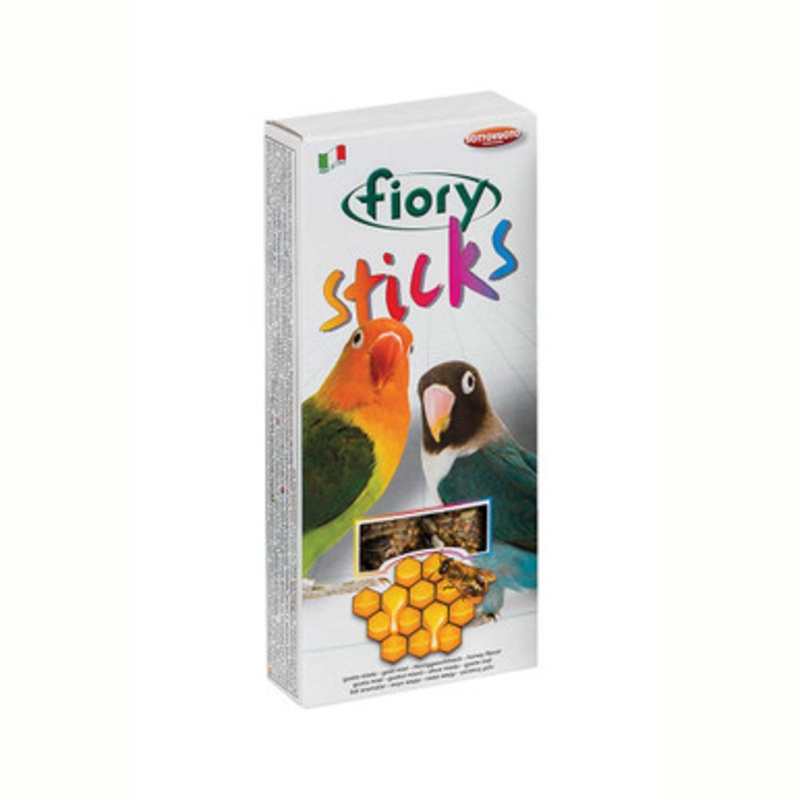 Fiory Pack of 2 Lovebird and Cockatiel Treat Sticks – Honey Flavour