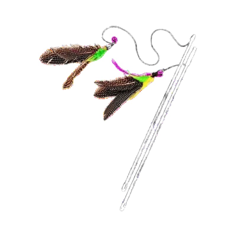 CANINE CREW FUR FEATHER TOY