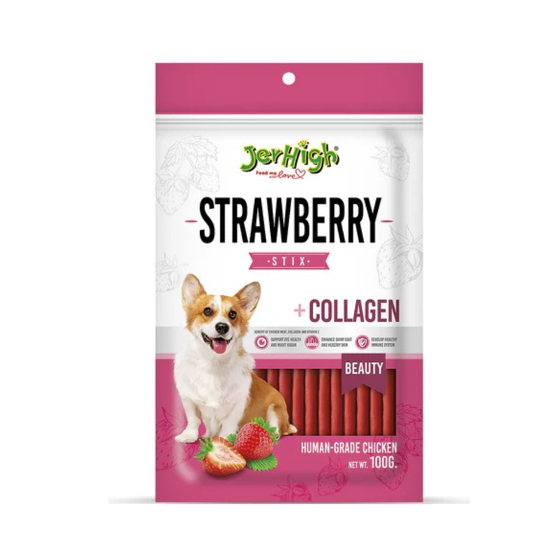 JERHIGH STRAWBERRY STIX DOG TREAT