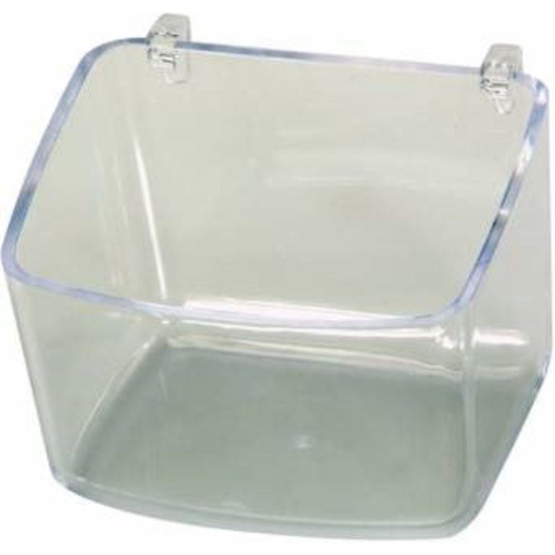 PARROT FEEDER WITH PLASTIC HOOKS