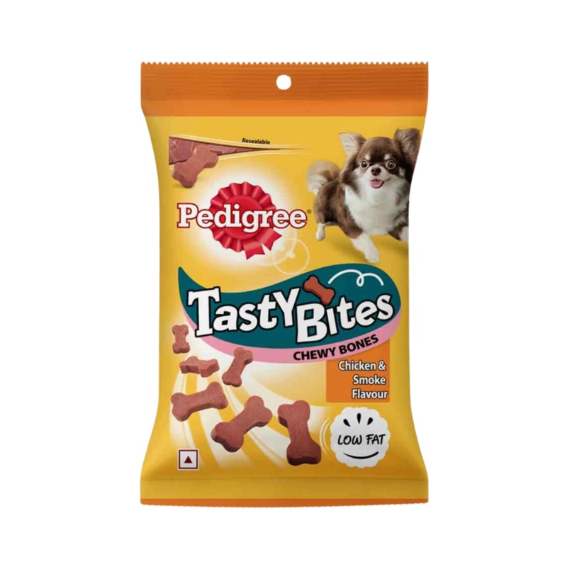 PEDIGREE TASTY BITES CHI & SMOKE FLAV TREAT