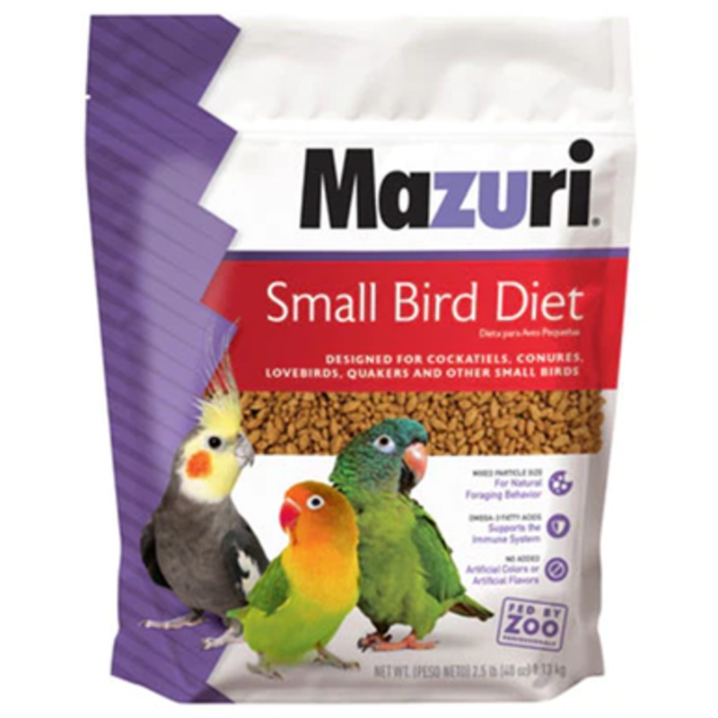 Mazuri Small Bird Diet – 2.5 lb