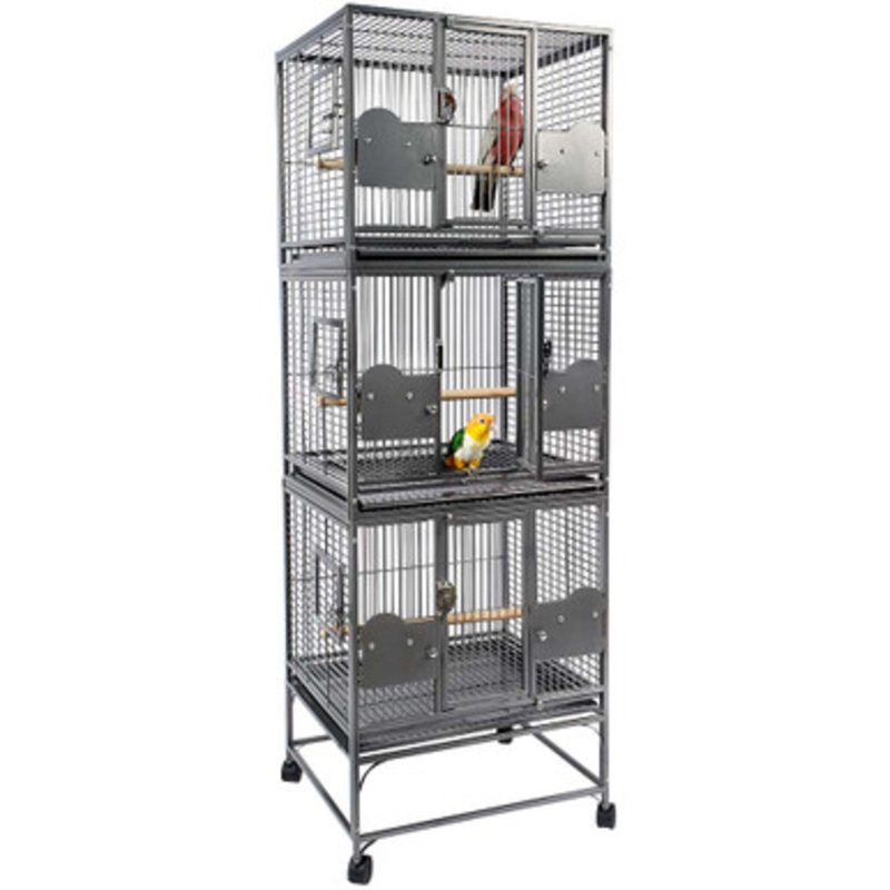 Triple Parrot Cage – Antique