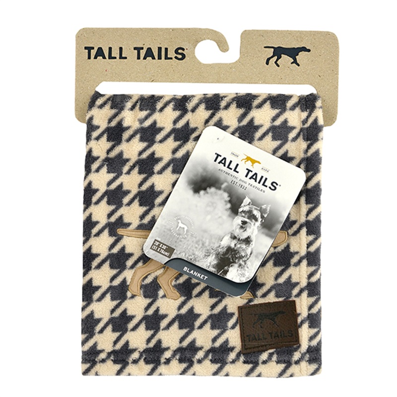 Tt – Houndstooth Pet Fleece Blanket – M