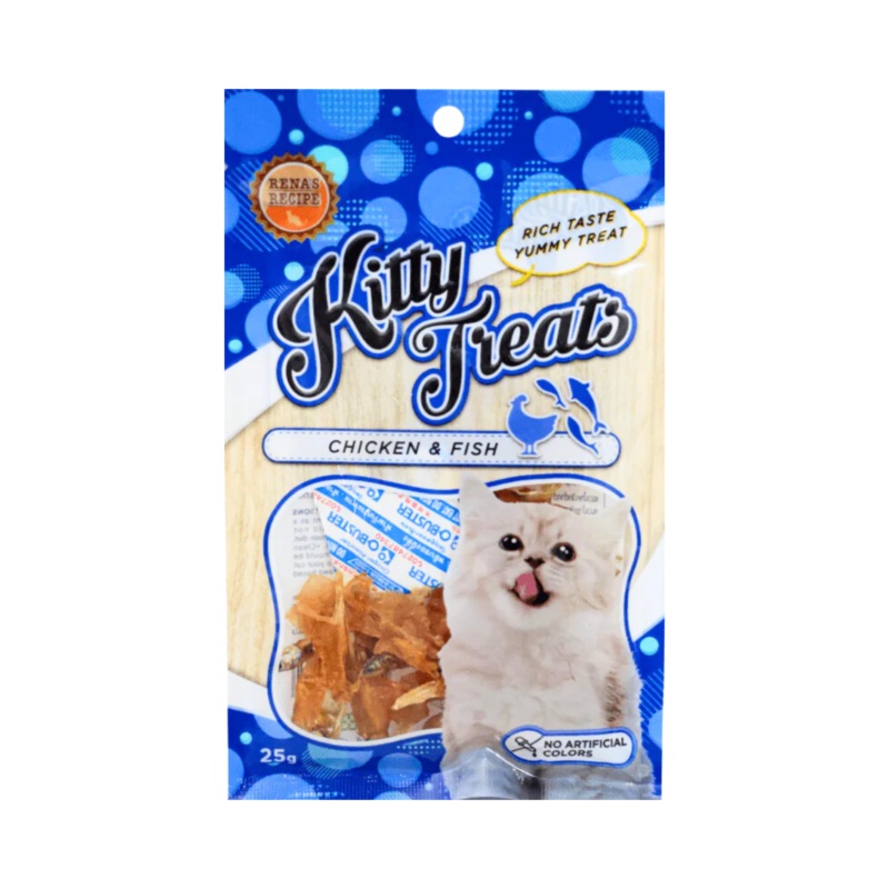 KITTY TREATS SPIRAL SOFT CHIC & FISH