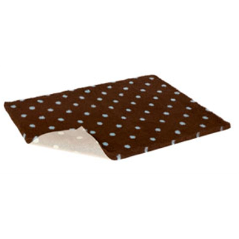 Vet Bed Non Slip Brown Blue Dots Per Foot