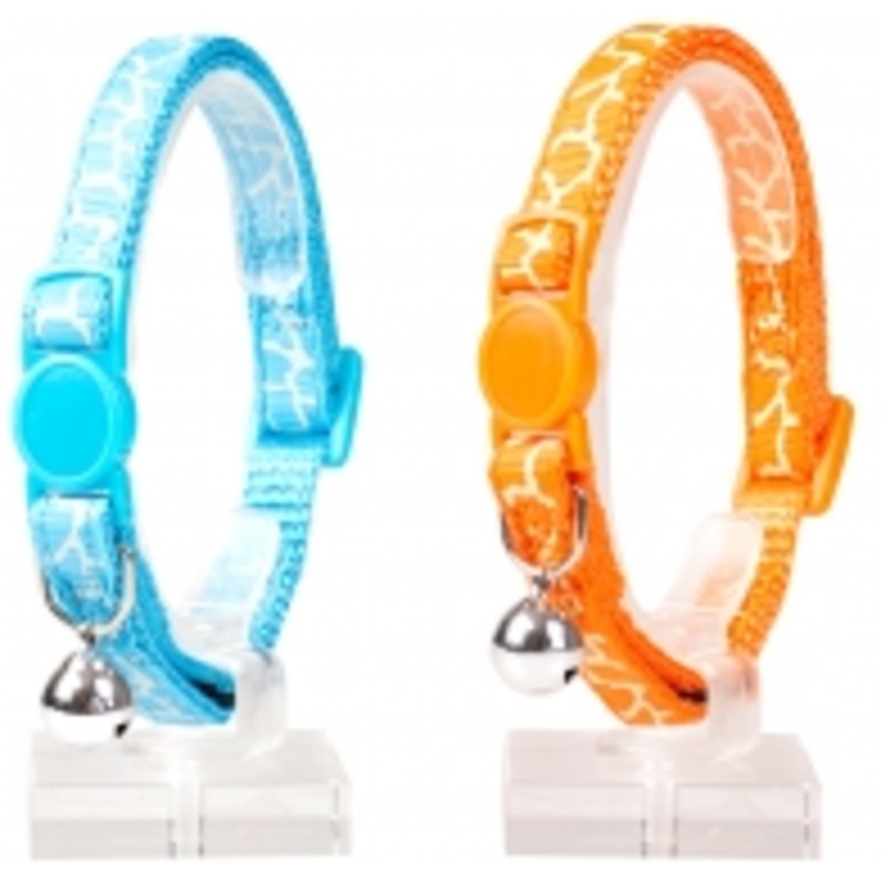 CAT COLLAR PYTHON NYLON|BLUE|ORANGE