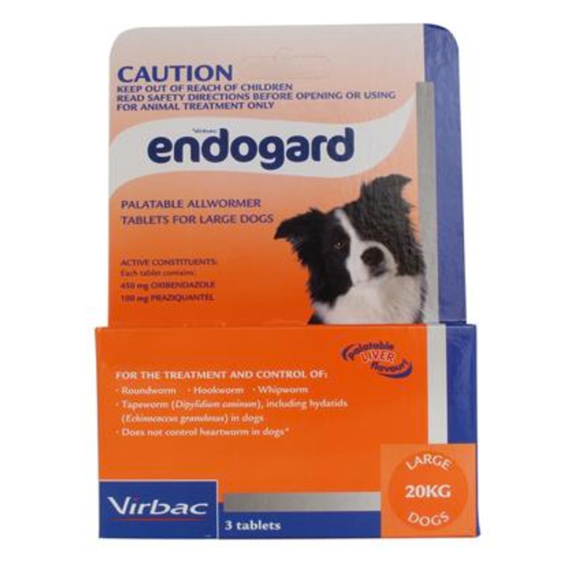 Endogard Allwormer up to 20kg – 3 Pack
