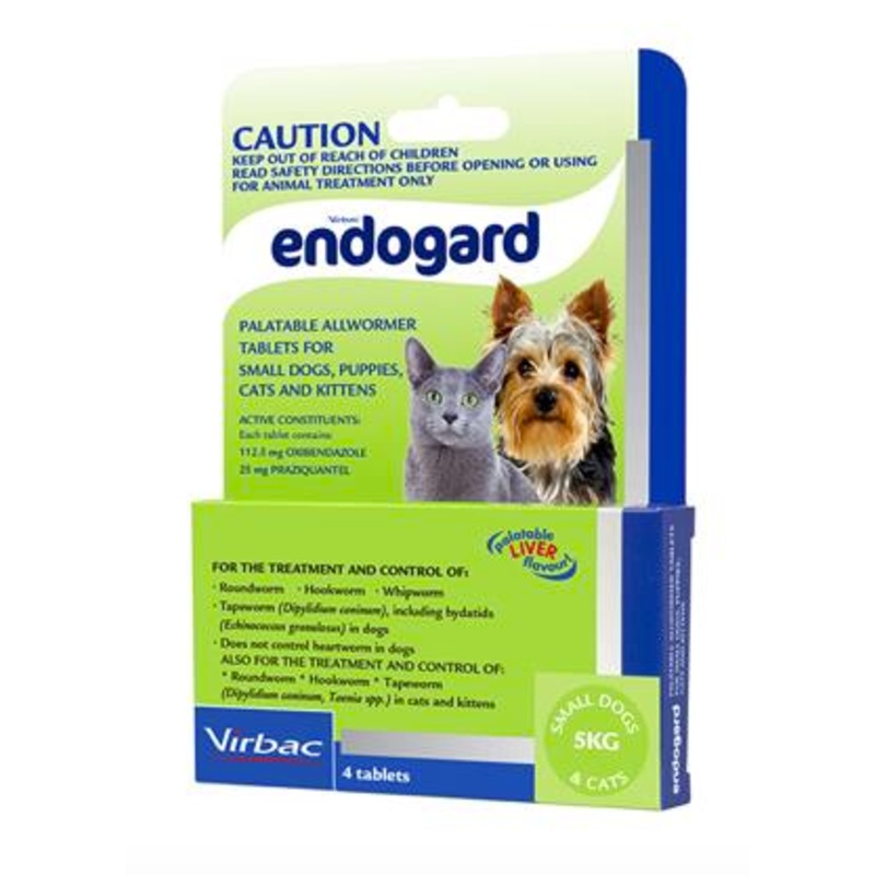 Endogard Dog & Cat up to 5 kg – 4 Pack
