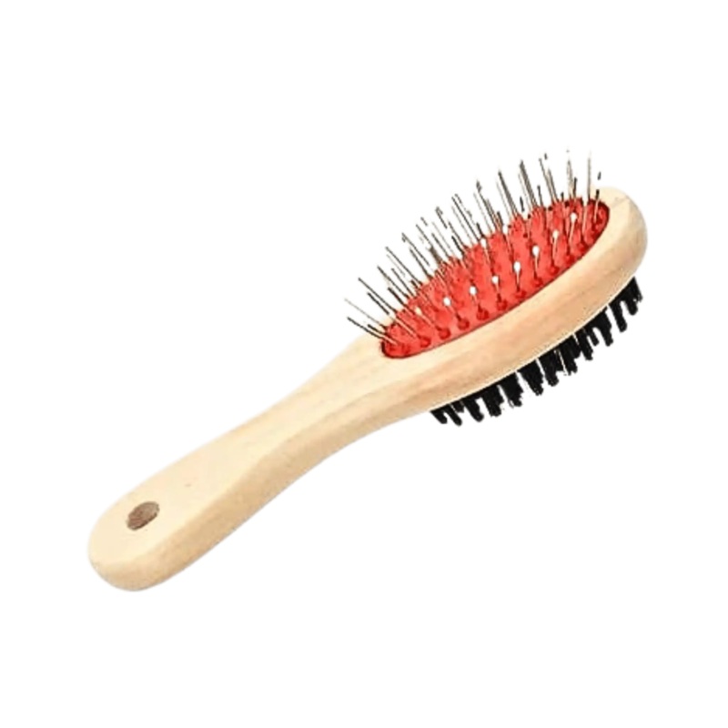 WOODEN PIN BRUSH (L)
