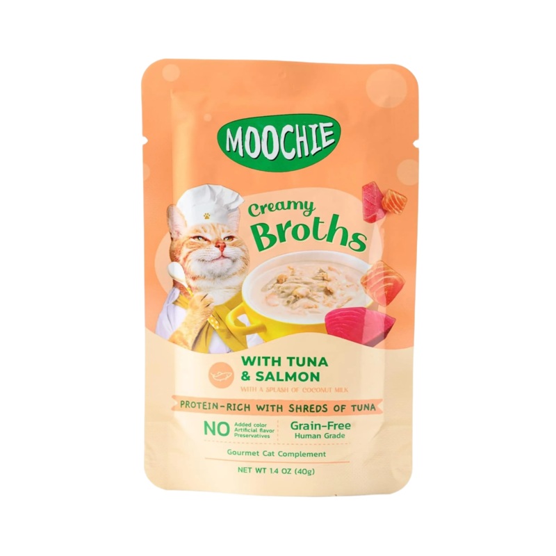MOOCHIE CREAMY BROTHS TUNA & SALMON GRAVY