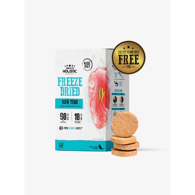 Absolute Holistic Freeze Dried Raw Cat Food Patties (Tuna) 12.07oz
