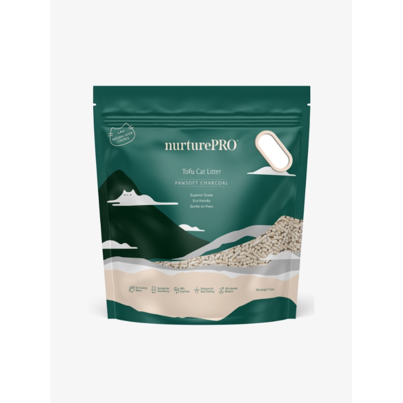 Nurture PRO Pawsoft Tofu Cat Litter 7L (Charcoal)