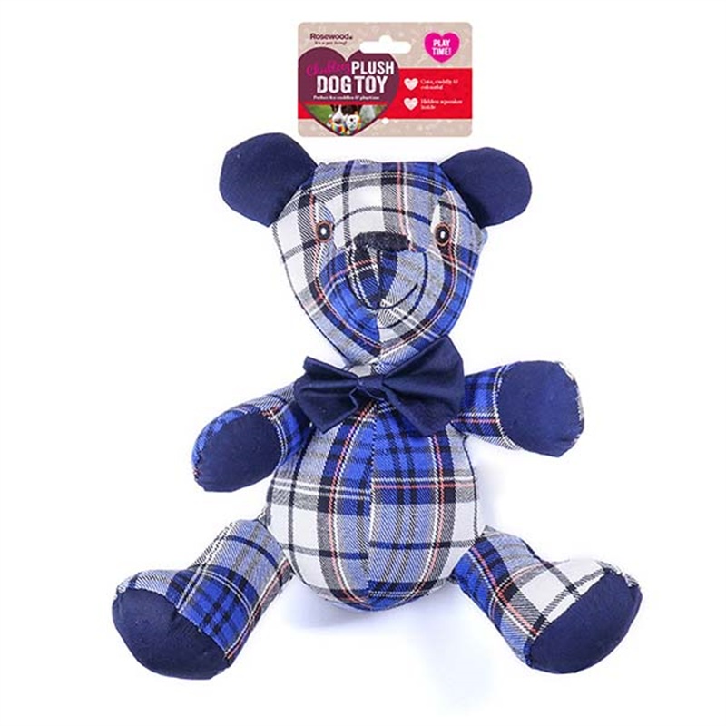 Rosewood Blueberry Bear Cuddly Plush Toy for Dogs