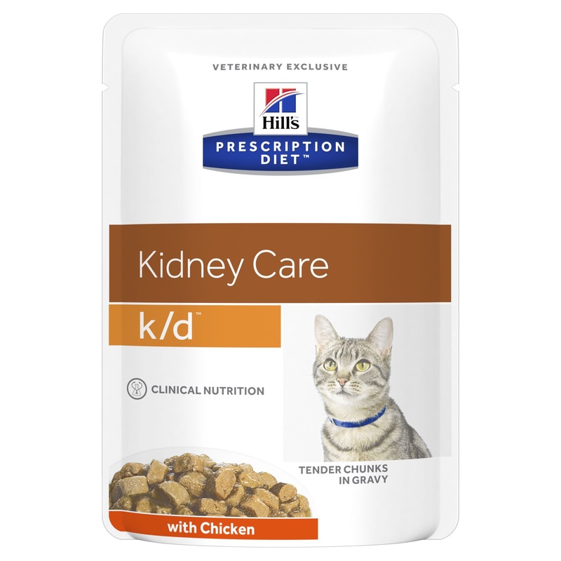 Hills Prescription Diet Cat k/d Kidney Care Chicken Wet Food Pouch 85g