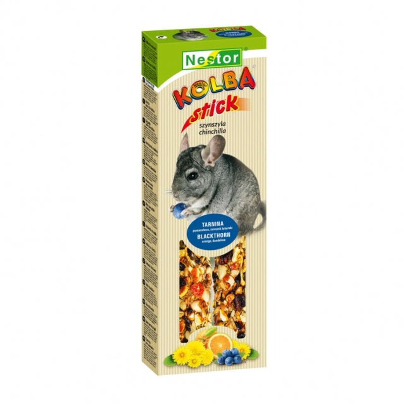 2x CHINCHILA STICKS THORN, ORANGES & NUTS
