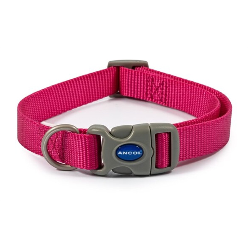 Ancol Collar Adjustable 20mm Pink