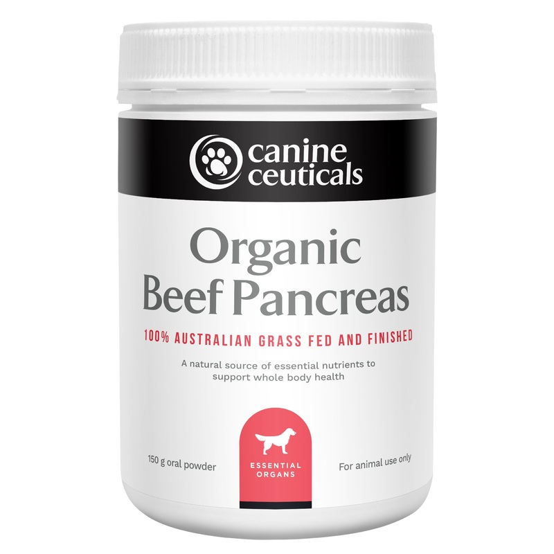 CanineCeuticals Organic Beef Pancreas 150g