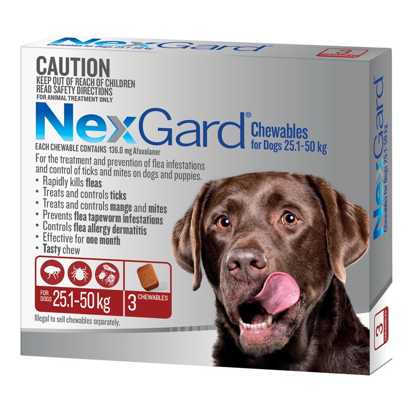 Nexgard Large Dog 25.1- 50kg|3 Pack|6 Pack