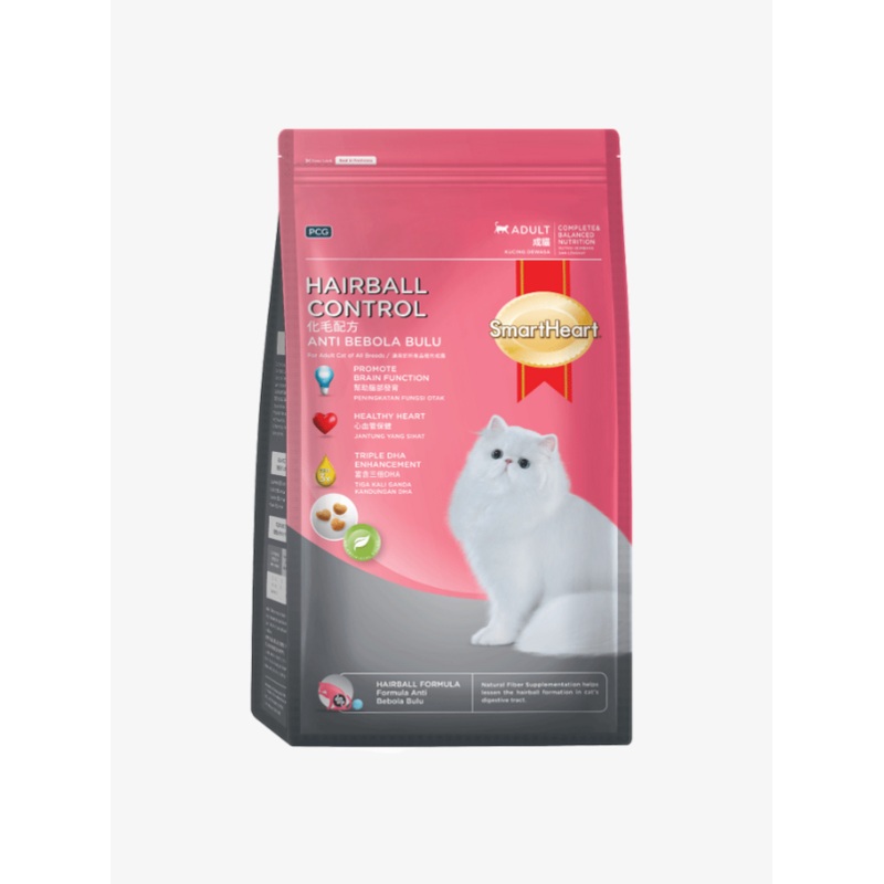 SmartHeart Dry Cat Food Hairball Control 1.1kg