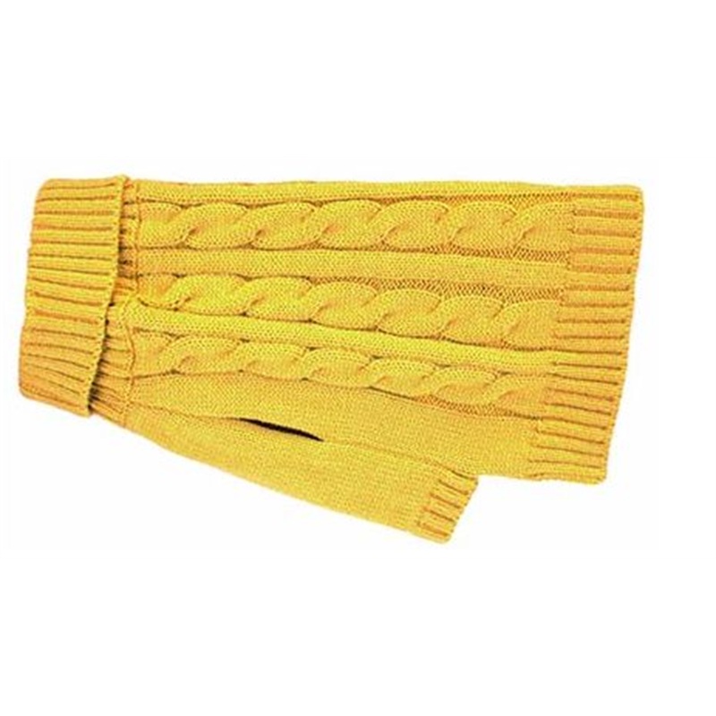 Charlton Cable Knit Mustard X-Sml