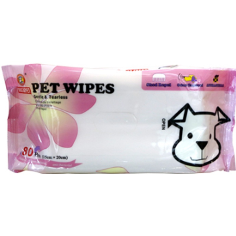 REGULAR PETWIPES (20x15cm)  x  80pcs