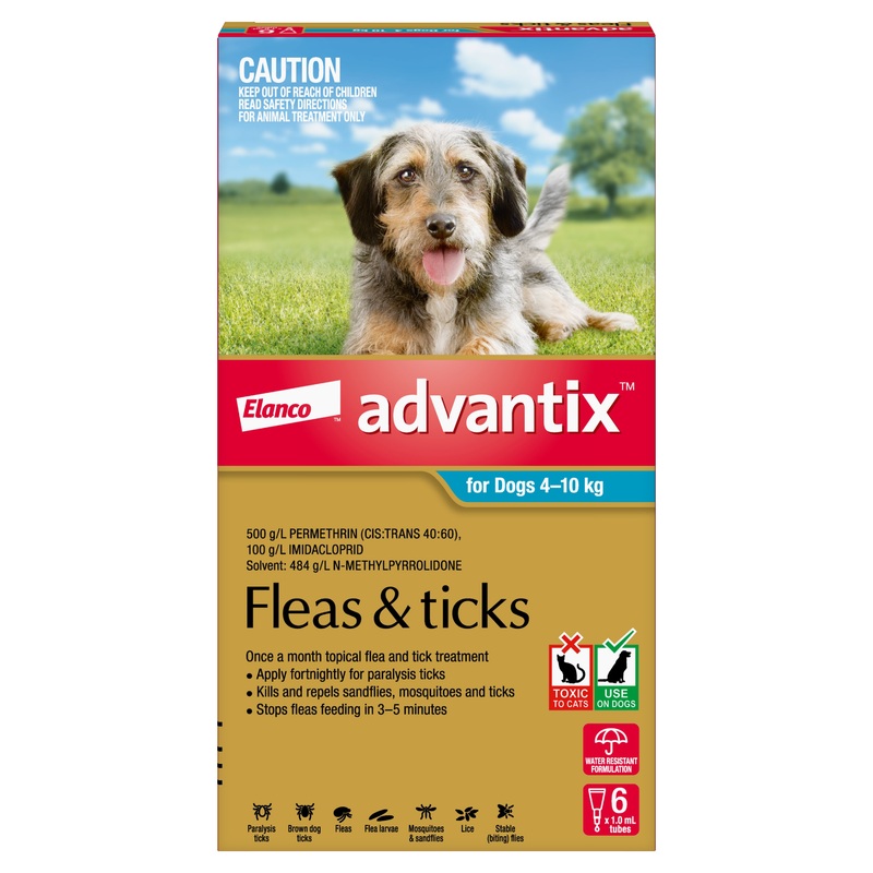 Advantix Medium Dog 4-10kg|3 Pack|6 Pack
