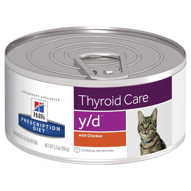 Hills Prescription Diet Cat y/d Thyroid Care Chicken Wet Food 156g