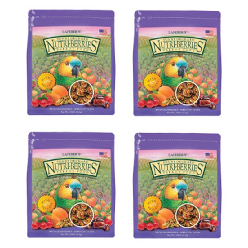 Lafeber NutriBerries Sunny Orchard 1.36kg Complete Parrot Food Case of 4