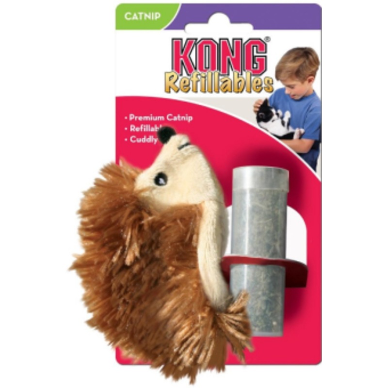 KONG CAT REFILABLE CATNIP HEDGHOG