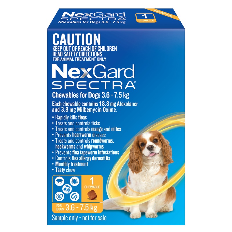 Nexgard Spectra Small Dogs 3.6-7.5kg